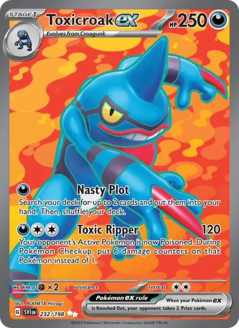 Toxicroak ex [Nasty Plot | Toxic Ripper]