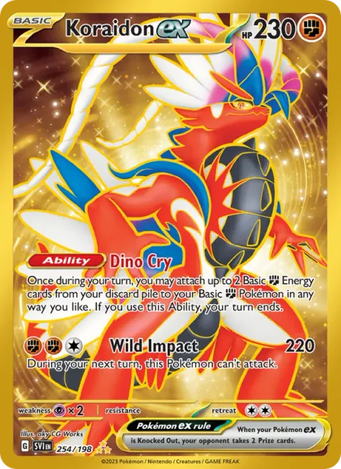 Koraidon ex [Dino Cry | Wild Impact]