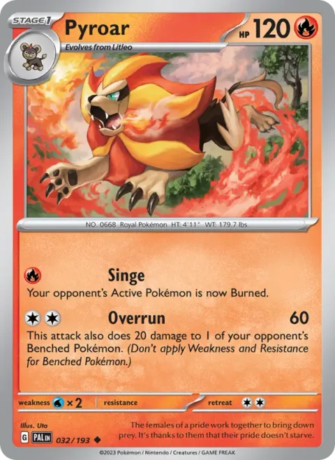 Pyroar [Singe | Overrun]