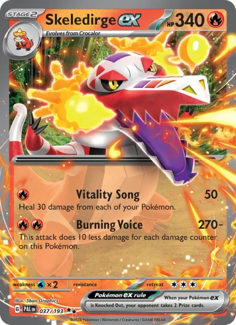 Skeledirge ex [Vitality Song | Burning Voice]