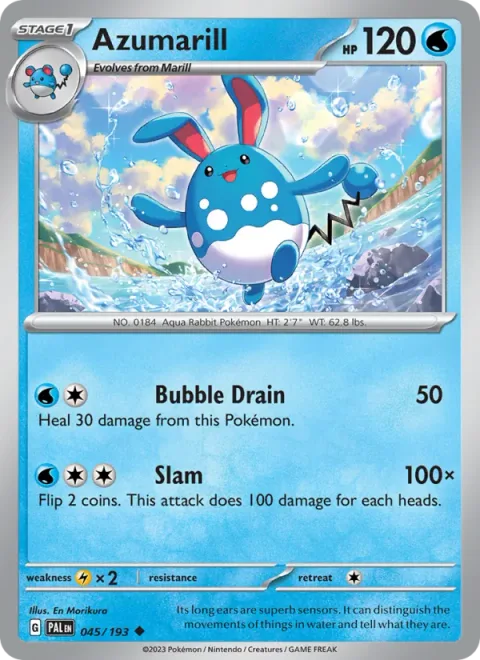 Azumarill [Bubble Drain | Slam]