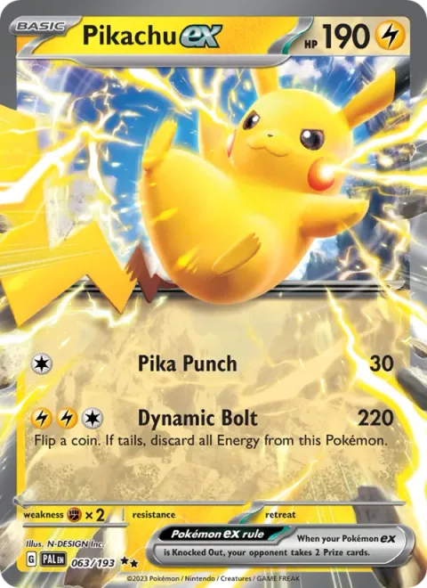Pikachu ex [Pika Punch | Dynamic Bolt]