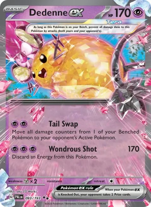 Dedenne ex [Tail Swap | Wondrous Shot]