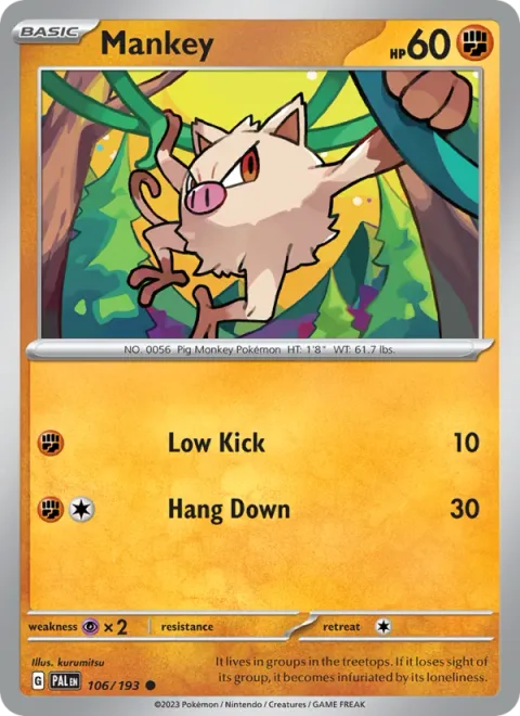 Mankey [Low Kick | Hang Down]