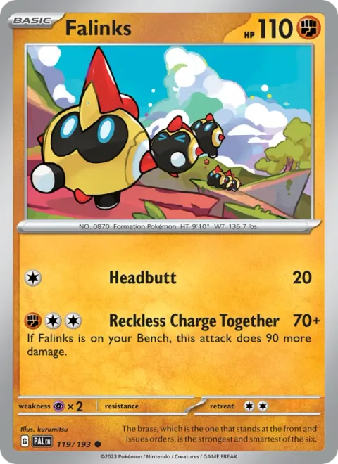 Falinks [Headbutt | Reckless Charge Together]