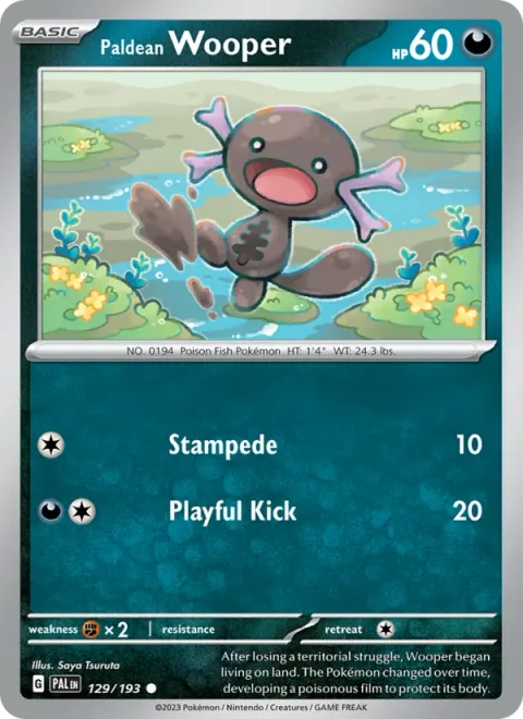 Paldean Wooper [Stampede | Playful Kick]