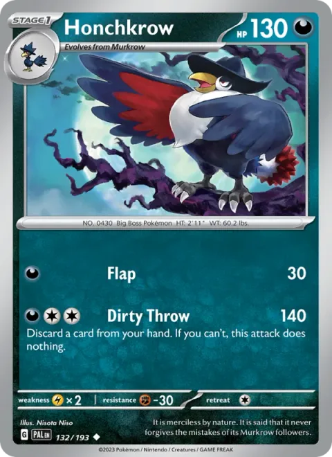 Honchkrow [Flap | Dirty Throw]