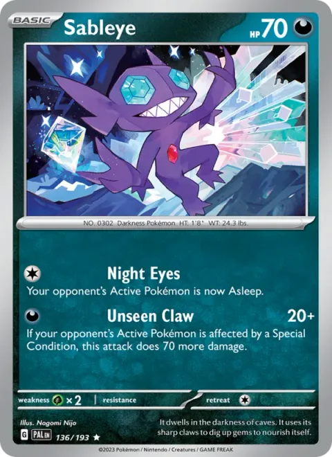 Sableye [Night Eyes | Unseen Claw]