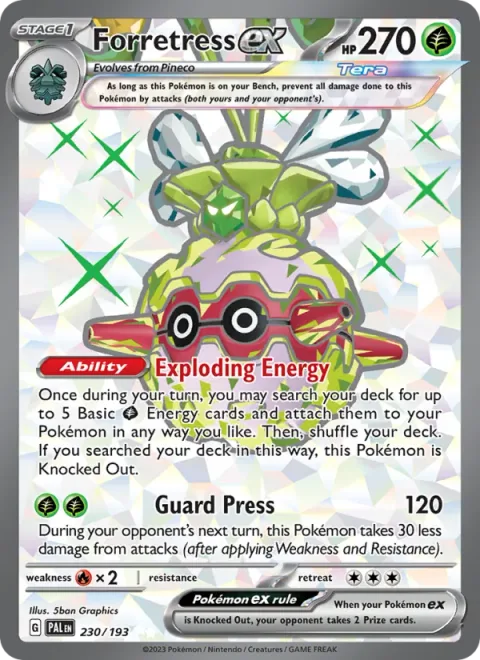 Forretress ex [Exploding Energy | Guard Press]