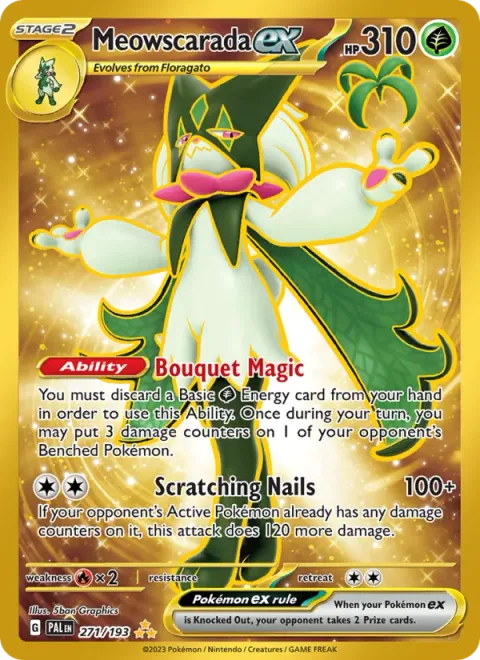 Meowscarada ex [Bouquet Magic | Scratching Nails]