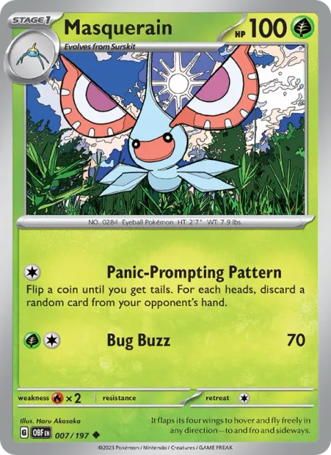 Masquerain [Panic-Prompting Pattern | Bug Buzz]