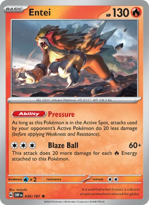 Entei [Pressure | Blaze Ball]