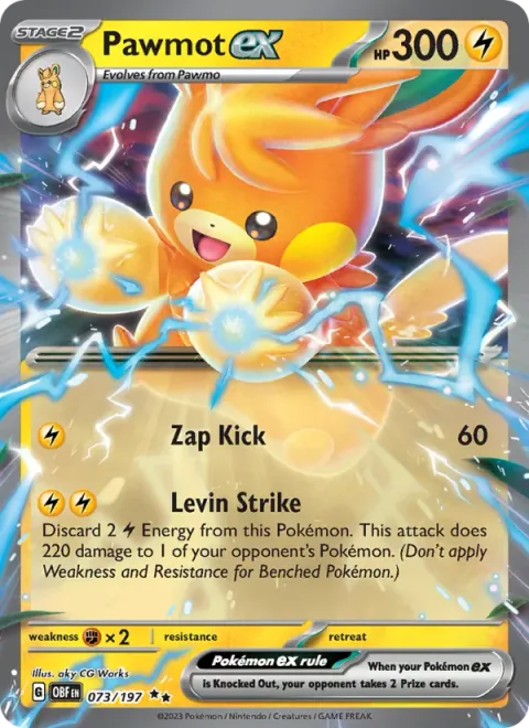 Pawmot ex [Zap Kick | Levin Strike]