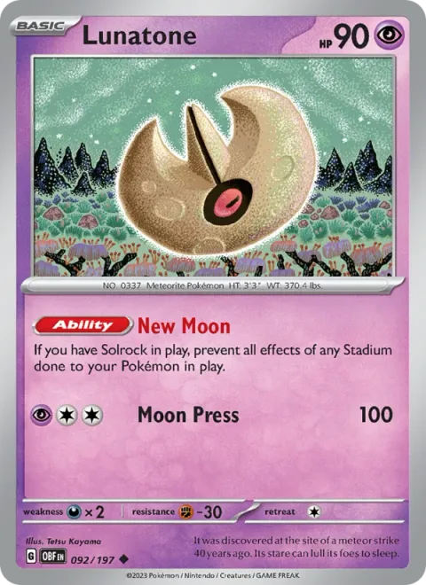 Lunatone [New Moon | Moon Press]