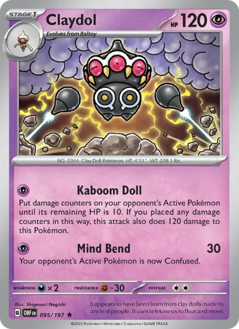Claydol [Kaboom Doll | Mind Bend]