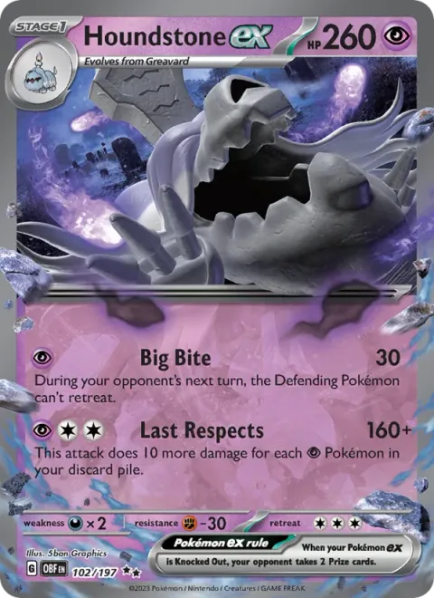 Houndstone ex [Big Bite | Last Respects]