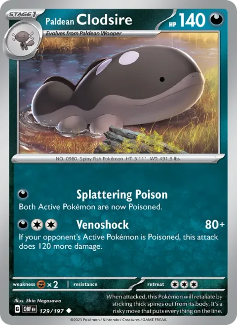 Paldean Clodsire [Splattering Poison | Venoshock]