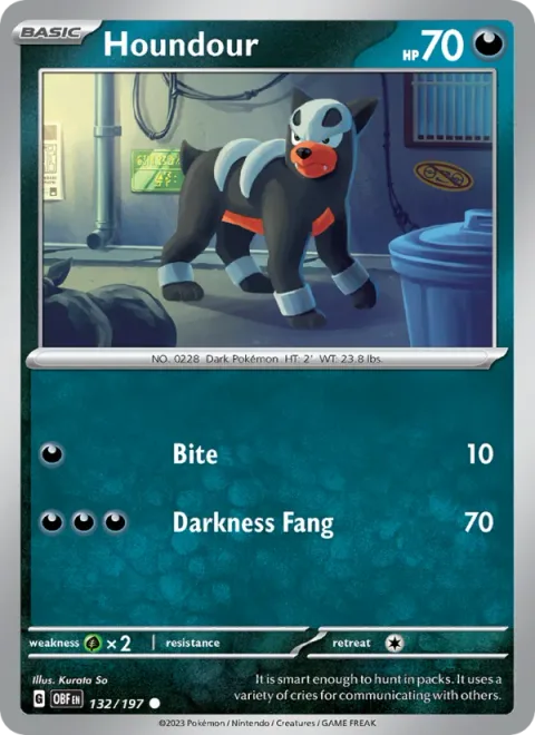 Houndour [Bite | Darkness Fang]
