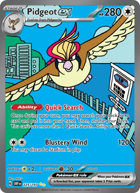 Pidgeot ex [Quick Search | Blustery Wind]