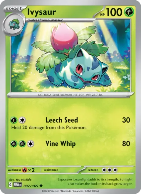 Ivysaur [Leech Seed | Vine Whip | 151]