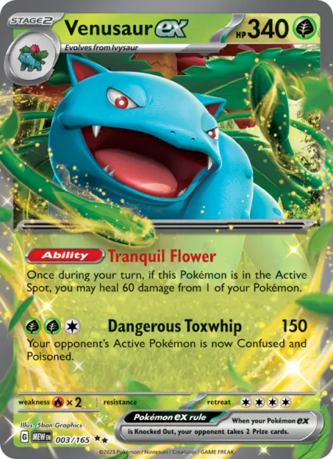 Venusaur ex [Tranquil Flower | Dangerous Toxwhip]