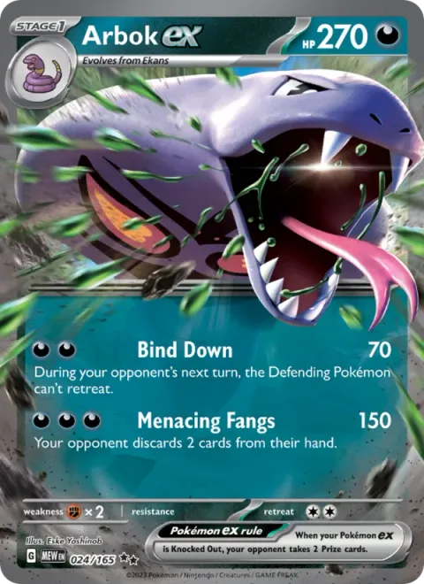 Arbok ex [Bind Down | Menacing Fangs]