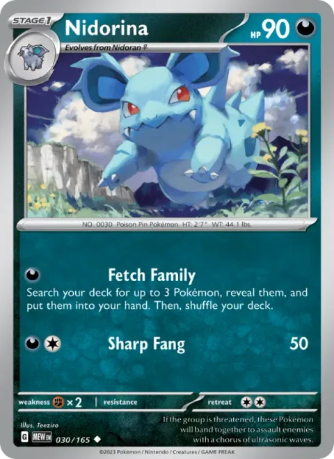 Nidorina [Fetch Family | Sharp Fang]