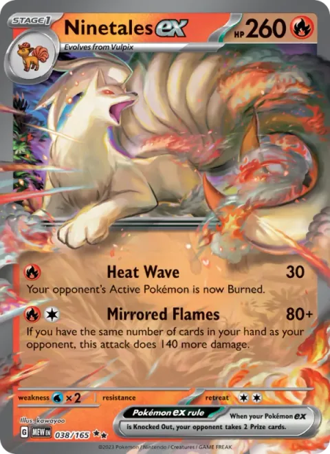 Ninetales ex [Heat Wave | Mirrored Flames]