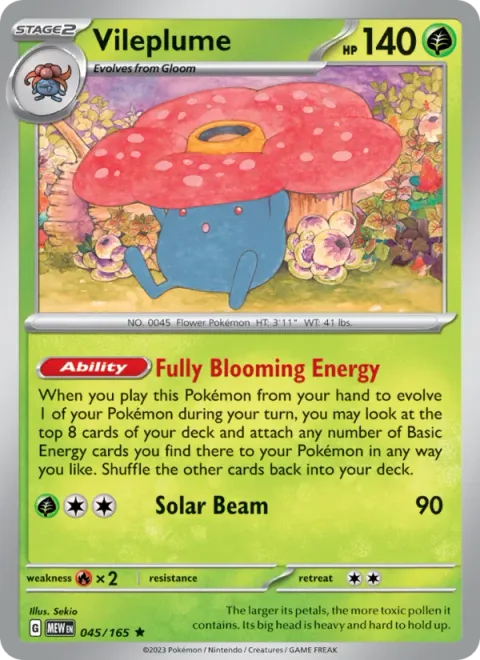 Vileplume [Fully Blooming Energy | Solar Beam]