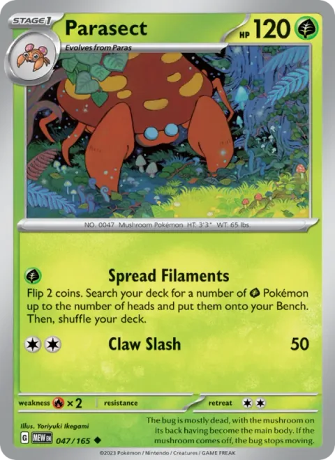 Parasect [Spread Filaments | Claw Slash]