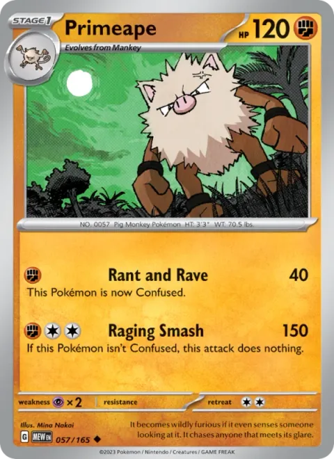 Primeape [Rant and Rave | Raging Smash]