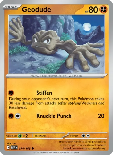 Geodude [Stiffen | Knuckle Punch]