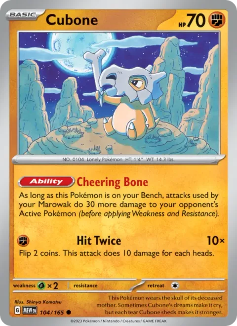 Cubone [Cheering Bone | Hit Twice]