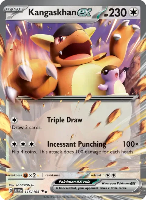 Kangaskhan ex [Triple Draw | Incessant Punching]