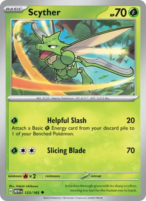 Scyther [Helpful Slash | Slicing Blade]