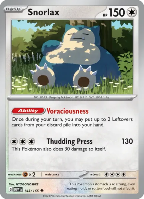 Snorlax [Voraciousness | Thudding Press]