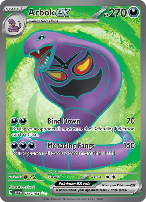 Arbok ex [Bind Down | Menacing Fangs]