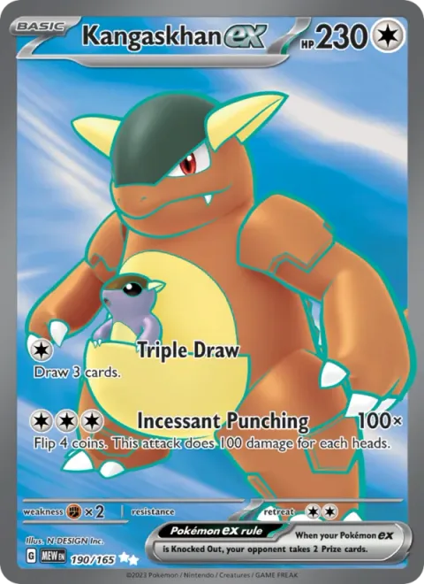 Kangaskhan ex [Triple Draw | Incessant Punching]