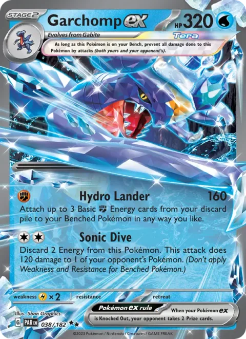 Garchomp ex [Hydro Lander | Sonic Dive]