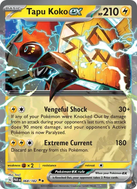 Tapu Koko ex [Vengeful Shock | Extreme Current]