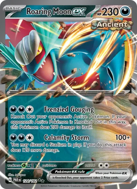 Roaring Moon ex [Frenzied Gouging | Calamity Storm]