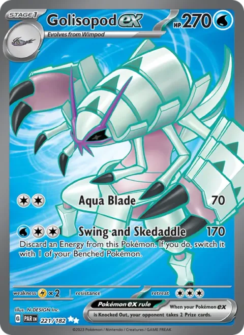 Golisopod ex [Aqua Blade | Swing and Skedaddle]