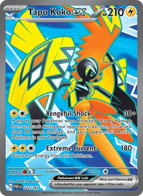 Tapu Koko ex [Vengeful Shock | Extreme Current]