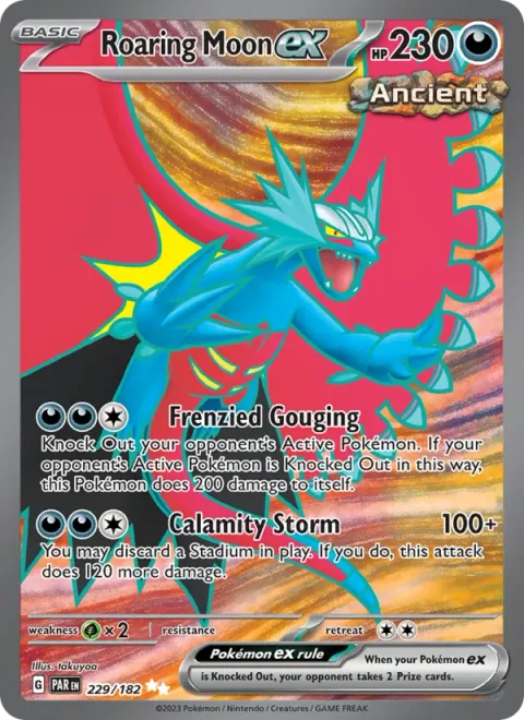 Roaring Moon ex [Frenzied Gouging | Calamity Storm]