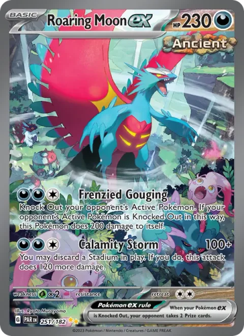 Roaring Moon ex [Frenzied Gouging | Calamity Storm]