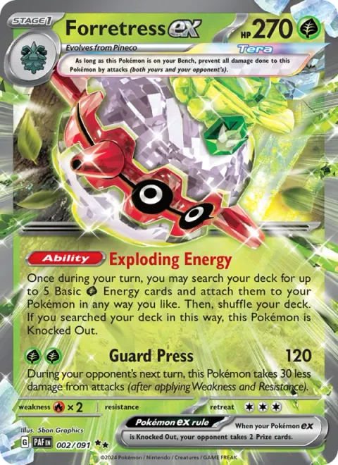Forretress ex [Exploding Energy | Guard Press]