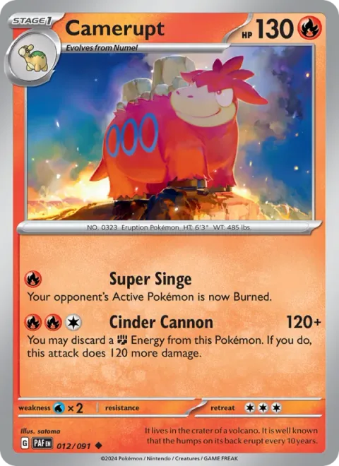 Camerupt [Super Singe | Cinder Cannon]