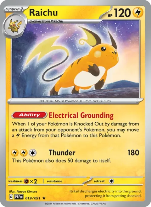 Raichu [Electrical Grounding | Thunder]