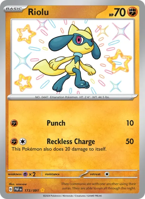Riolu [Punch | Reckless Charge]