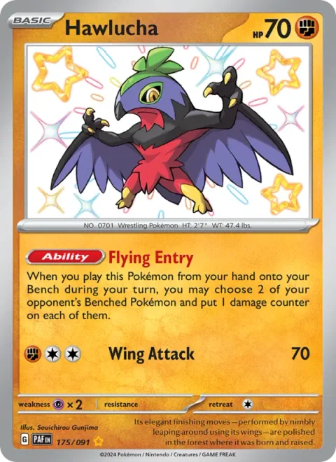 Hawlucha [Flying Entry | Wing Attack]